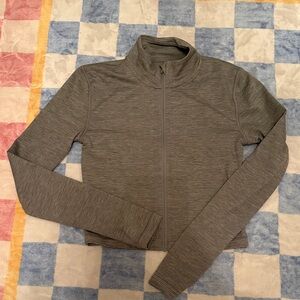 Aritzia golden butter Gray Zip-Up Jacket